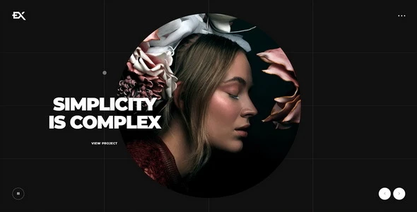 Roundex – Circular Portfolio WordPress Theme